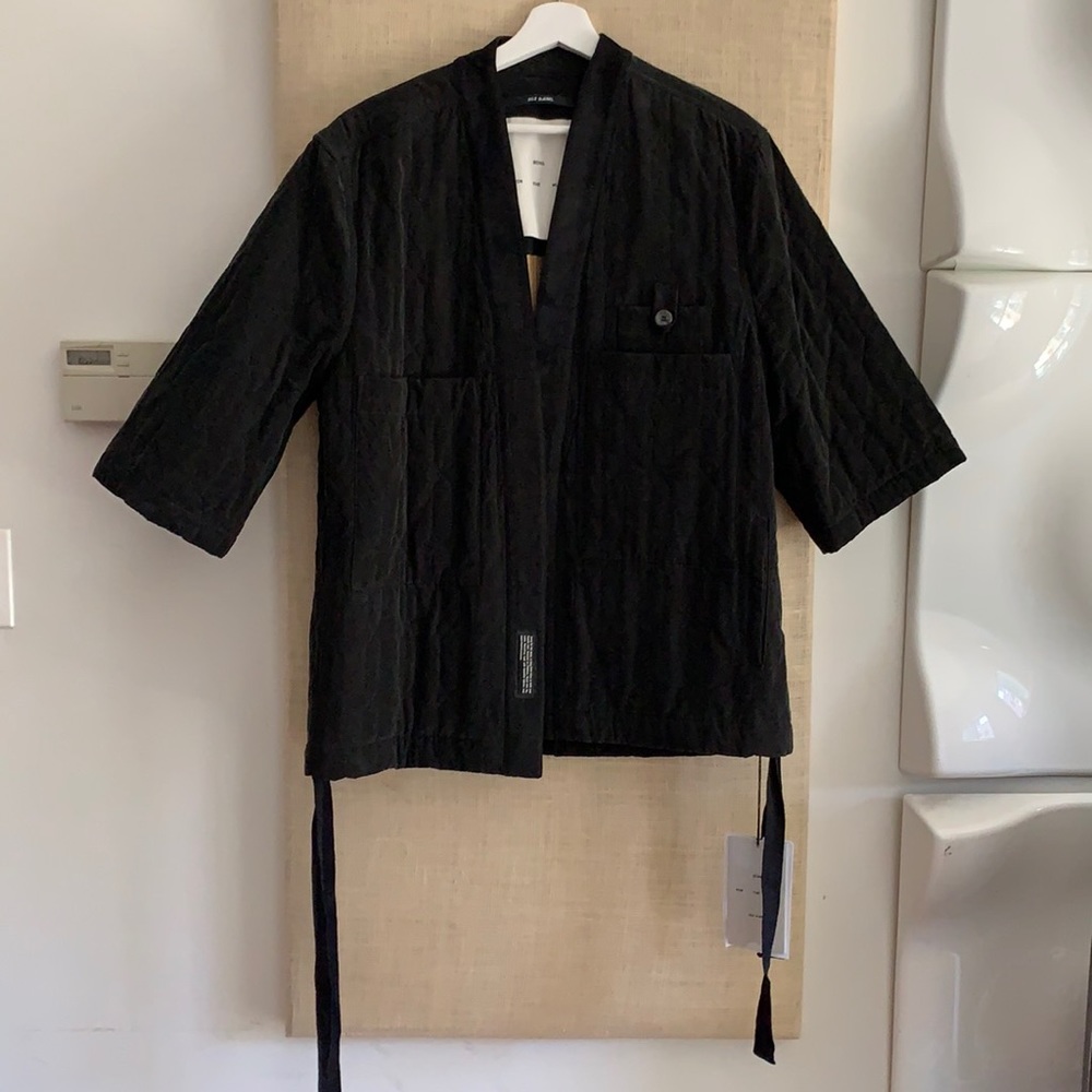 NWT SONG FOR THE MUTE quilted seam & tie detail